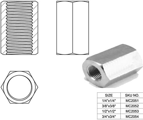 Misting Fittings (Stainless Steel Hex Coupling-Pack of 5) - Image 2