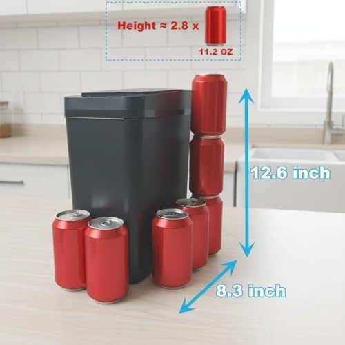 Touchless Bathroom Trash Can - 2.5 Gallon Smart Trash Can Sensor Motion - Image 5
