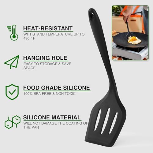 Wesqunie Silicone Cooking Utensils Set, Cookware Set for Outdoor Camping - Image 2