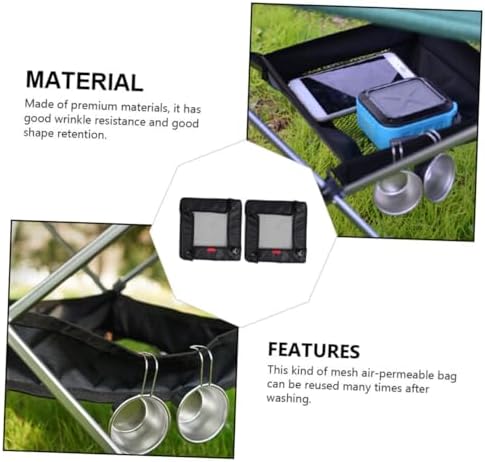 2pcs Foldable Table Organizers with Mesh Storage Bags for Camping - Image 6