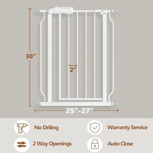 Fairy Baby 25-27 Inch Small Narrow Baby Gate for Doorways Stairs Hallway - Image 2