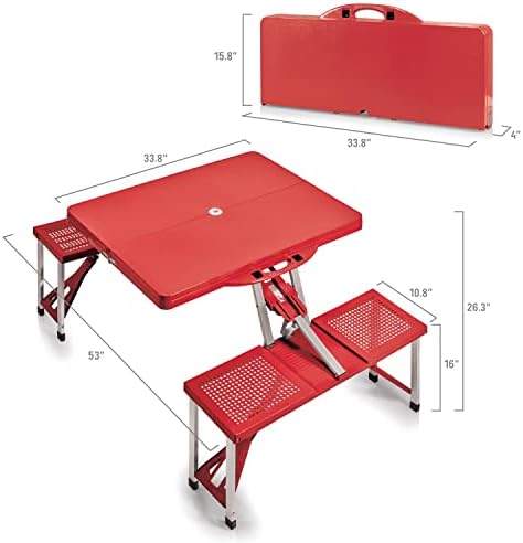 NHL Montreal Canadiens Portable Folding Picnic Table with Seating for 4 - Image 3