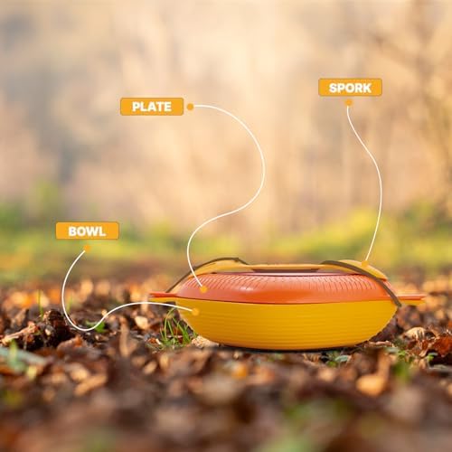 UCO Camping Mess Kit with Bowl, Plate, Collapsible Cup, and Switch Camping Spork - Image 4
