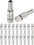 M METERXITY 20-Pack Brass Misting Nozzles, 0.031"/0.8mm Orifice Mister Replacement Heads with Filter Mesh for Cooling System/Landscaping/Humidification, 6mm Low-Pressure Fog Sprayer Nozzle by MMETERXITY