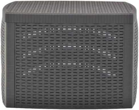 Outdoor Table Mocha Polypropylene Versatile Garden Table Outdoor Dining Patio Terrace Backyard Eating Garden Dining Furniture Patio Al Fresco Meal for Poolside - Image 3
