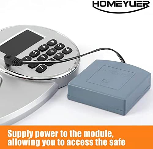 External Power Supply Box with 2.5mm and 3.5mm Jack for Some Safe Box with External Battery Supply, 4 AA Battery Holder with Wires, 6V Backup Power Source for The Safe Box - Image 5