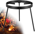Campfire Tripod for Cooking - Campfire Cooking Equipment, Outdoor Fire Pit Stand, Portable Cast Iron Open Camping Tripod cookware for Dutch Oven,Grill,Lodge,firepit by Wefaith