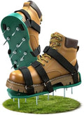 Lawn Aerator Shoes, Soil Aerator Grass Tool with Dual Hook & Loop Straps by MILLUXXi