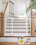 Cumbor 30-48 in Baby Gate for Stairs, Auto Close Dog Gate Indoor, White by Cumbor