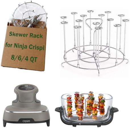 Skewer Rack for Ninja Crispi Air Fryer, 304 Stainless Steel Kabob Stand by Unknown