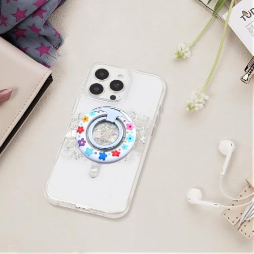Magnetic Phone Ring for MagSafe Grip, Super Magnet Twinkle Design Ring Holder Stand, MagSafe Accessory for iPhone 17/16/15/14/13 Pro Max Plus，Rainbow Garland - Image 7