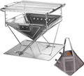 CAMPINGMOON Large Portable Fire Pit Grill Wood Burning MT-045 by CAMPINGMOON