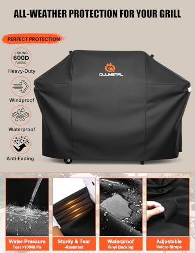 65" Grill Cover for 4-5 Burner Weber Char-Broil Nexgrill Brinkmann Kenmore - Image 3