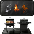 100×39 inch Extra-Large Under Grill Mats for Outdoor Grill by Ludehem