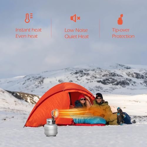 AgiiMan Outdoor Propane Heater, 15000 BTU Portable Tent Heaters for Camping - Image 2