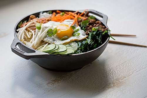 Lodge Cast Iron Mini Wok - Naturally Seasoned Stir Fry Pan with Dual Loop Handles - Compact Cast Iron Cookware for Searing, Serving & Everyday Cooking - 6.25 Inches (Pack of 6) - Image 2