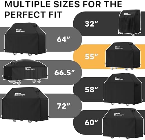 Simple Houseware 55 in. Heavy-Duty BBQ Gas Grill Cover, Waterproof - Image 6