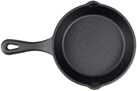 6" Cast Iron Skillet Set of 2 (Pre-Seasoned) with 2 Silicon Hot Handle Holder Grips - Image 5
