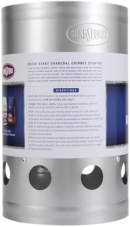 Kingsford Heavy Duty Charcoal Chimney Starter, Large Capacity, 6-Pack - Image 6