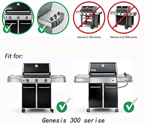 Leship 19.5 inch Cooking Grates Replace for Weber 7524, 7528, Weber Genesis 300 Series Genesis E310 E320 E330 S310 S320 S330 EP310 EP320 EP330 Grills, Cast Iron Grill Grates (19.5" x 12.9" Each) - Image 4