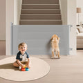 Retractable Baby Gate for Stairs 34" Tall Fits Up to 55" Wide Gray by Unknown