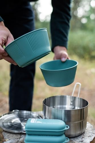 Stansport Stainless Steel Camping Cookware Set – Durable Nesting Mess Kit for Backpacking, Hiking & Outdoor Cooking – Compact Portable Pot & Pan with Carry Bag – Multiple Sizes for Family to Solo Use - Image 4