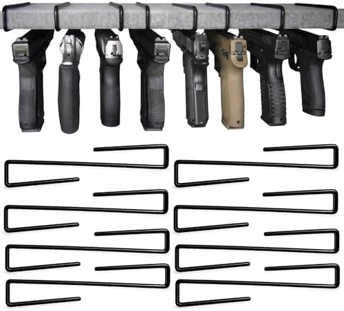 SAFETY STORAGE Handgun Hangers, Original Pistol Hooks, Firearm Organizers by SAFETYSTORAGE