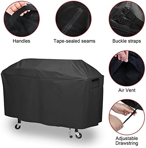 Grill Cover for GD401C GD402 4-Burner Gas Grill Griddle Combo - Image 2
