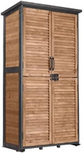GUTINNEEN Outdoor Storage Cabinet Upgraded with Metal Frame Durable Storage Shed with Floor and Adjustable Shevels Waterproof Garden Tool Shed by GUTINNEEN