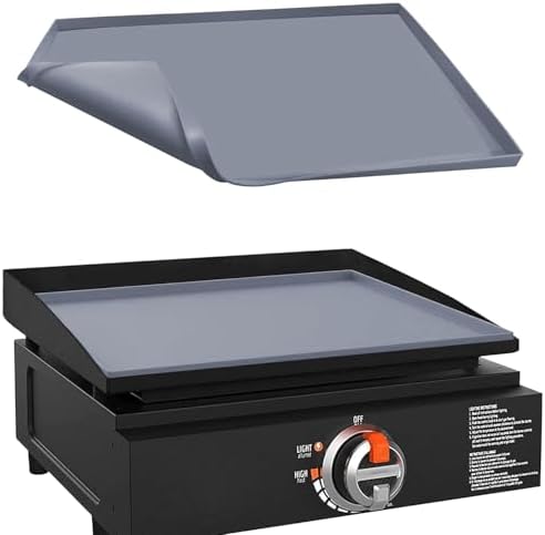 17" Silicone Griddle Mat for Blackstone 17 Inch Grill, Heavy Duty Food Grade Silicone Griddle Cover, Protect Your Grill from Dirt & Rust All Year Round (Gray) by Protebox