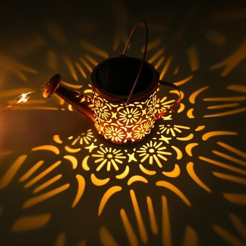 Solar Garden Lights Outdoor Decoration Flower Solar Watering Can Light - Image 2