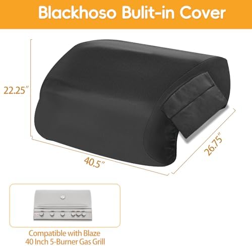 Built-in Grill Cover for Blaze 40 Inch 5-Burner Gas Grill - Image 2