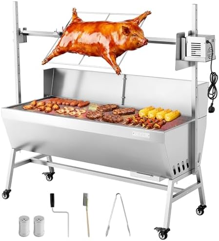 VEVOR Rotisserie Grill, Baffle46" Electric Rotisserie Grill Kit by VEVOR
