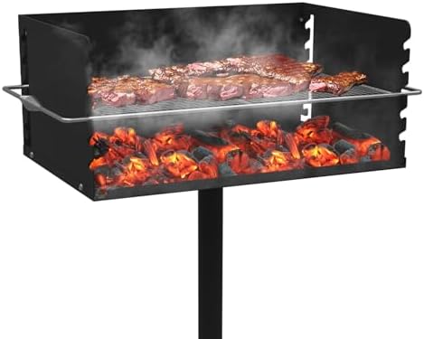 Park Grills, 384 Sq. In, Park Style Charcoal Grill by Toriexon