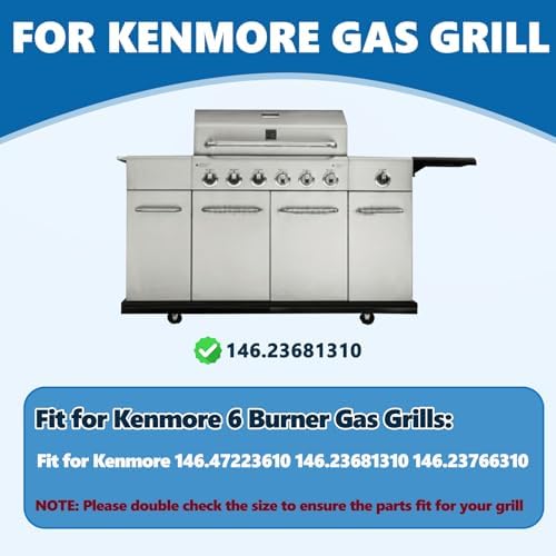 16.5 Inch Grill Grates for Kenmore 6-Burner Gas Grills Replacement Parts - Image 3