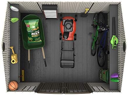 Lifetime 60005 Outdoor Storage Shed with Windows, Skylights and Shelving, 10 x 8 Feet - Image 6