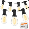 GvvooHome Outdoor String Lights, 25FT LED Waterproof Patio Lights by GvvooHome