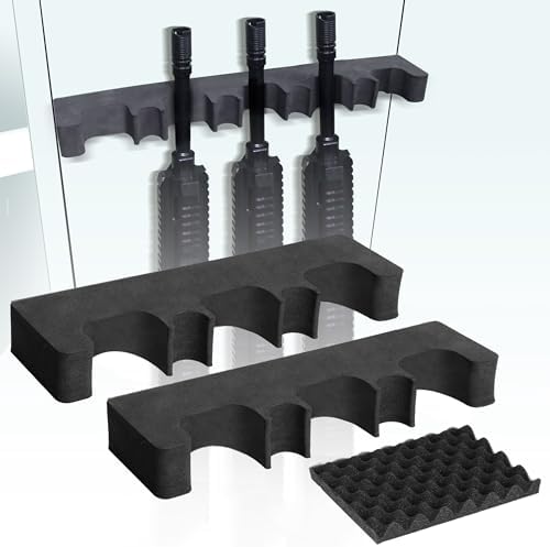 Adoreal 2 Pack Gun Rack for Gun Storage, Gun Safe Accessory for Rifles and Shotguns, Gun Holder in Gun Cabinet, Shotgun Rifle Rest, Foam Material with Magnetic Strip, Gifts for Hunters… by Adoreal