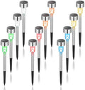 GIGALUMI Solar Christmas Lights Outdoor, Multicolor Pathway Lights 12 Pack by GIGALUMI