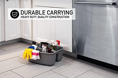 Mighty Tuff Rough and Rugged All-Purpose Cleaning Caddy, Grey/Black 2 Count (CD0170) - Image 3