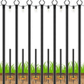 AHRLHR 7 Pack String Light Poles,Poles for Outdoor String lights10 Ft Metal Poles with Fork for Outdoor String Lights,Outdoor Light Poles with Fork,Patio,Deck,Backyard by Unknown