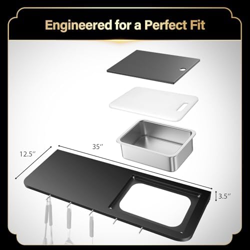 QuliMetal Folding Front Shelf for Weber Searwood XL 600/Smoque XL - Image 2