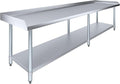 96" x 24" Stainless Steel Equipment Stand with Undershelf NSF by ExpressKitchQuip