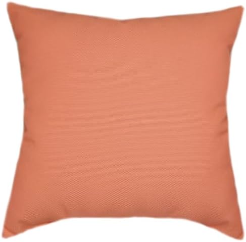 Sunbrella Mezzo Coral Outdoor Pillows, Textured Sunbrella Pillows, Home Decor Pillow for Outdoor Patio Furniture (14x14 Small) by TPODesign