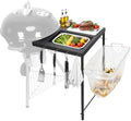 QuliMetal Upgraded Grill Side Table for Weber Kettle Grills 22/18/26 Inch by QuliMetal