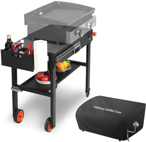 EUTRKei Outdoor Grill Table Cart &Griddle Cover by EUTRKei