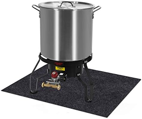 Under the Turkey Fryer Mat,Absorb Oil and Water,Protects BBQ Deck or Patio from Oil,Grease,and Spills, Slip Resistant and Waterproof (Turkey Fryer Mat:36inches x 48inches) - Image 2