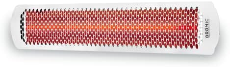 Bromic Tungsten Smart Heat 6000W Electric Patio Heater – Dual Element Infrared, 220V-240V, White Finish – BH0420013 - Image 2