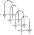 4 Pcs Steel Rotisserie Fork U Bolt Adjustable Spit Rod, 5.5" L by Otoolling