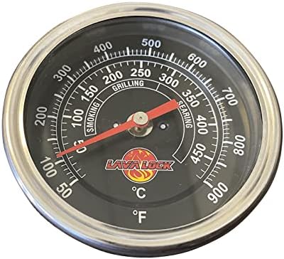Black Face BBQ Grill Thermometer 50F-900F High Temp Range Heavy Duty Premium Quality Smoker Thermo 2 Inch or 3" 1/2 NPT Thread - Image 6